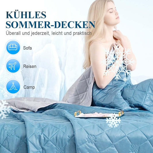 Matame summer blanket, cooling blanket Self-cooling blanket, Lightweight Thin Summer Blanket Double-sided, Absorbs body heat, Cooling Blanket for Bed Sofa People Kids Baby Blanket Summer Blanket (#F, 200x230cm)