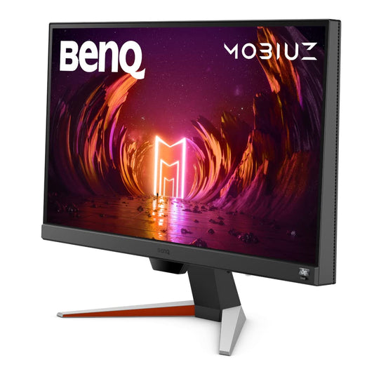 BenQ MOBIUZ EX240N 24-inch FHD 1080p Gaming Monitor, 165Hz, 1ms MPRT, AMD FreeSync Premium, Gaming Color Modes, HDRi Technology, HDR10, Light Tuner, Black eQualizer, Built-in Speakers, Eye-Care.