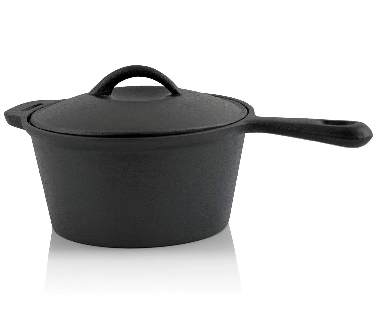 BBQ-Toro 7-piece Dutch Oven Set in wooden box | Cast iron - pre-seasoned | Includes Dutch Oven, pot, grill plate, pan, lid lifter, and trivet.