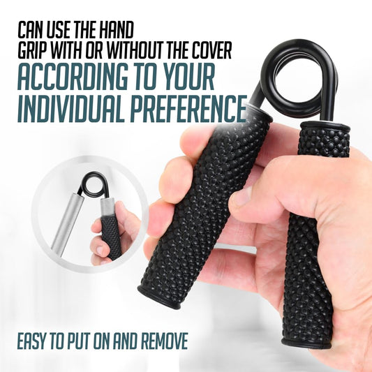 Longest Metal Handle Set, 45.4kg, 90.7kg, 3-pack, non-slip, sturdy grip strengthener with gift box, great wrist and forearm trainer, hand gripper, strength trainer.