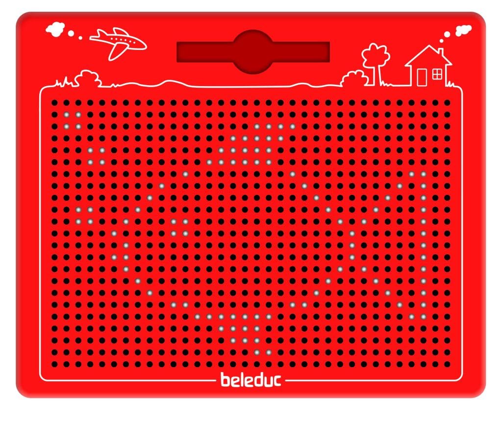 Beleduc 21042 - The Magical Magnetic Game, Red, 280 x 255 x 12 mm, for ages 3 and up, 1x magnet board