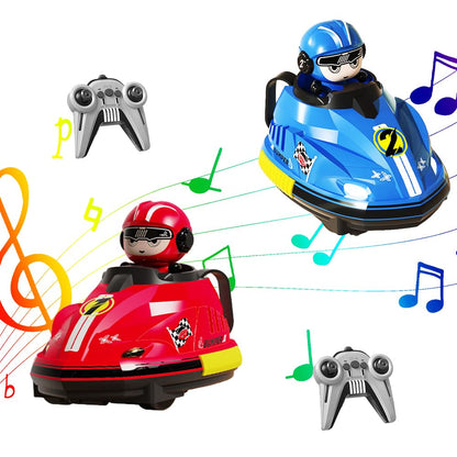 Dhqkqg Remote Control Car, 2 Pack Rc Speed Bumper Cars Toy for Two Players, Remote Control Toys with Remote, Mini RC Bumper Cars, Remote Controlled Mini Ejector Vehicles
