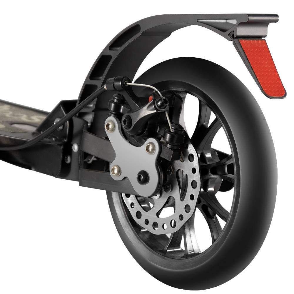 TENBOOM scooter for kids aged 10 and adults with 2 brakes, 200mm wheels, aluminum frame. Height adjustable for children.