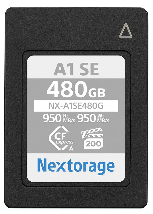 Nextorage CFexpress Type A Card 480GB, VPG200 Japanese memory card data storage CF Express Type A Card, camera accessory for Sony/Fujifilm, A1SE NX-A1SE480G.