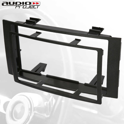 Audioproject A254 - Car radio panel double DIN compatible with VW Volkswagen Touareg 7L 2003-2010 VW T5 Multivan Caravelle Transporter Mounting slot Installation frame