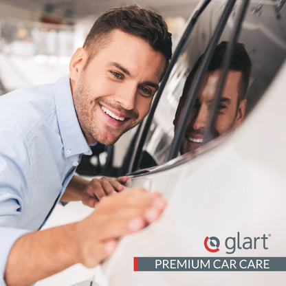 Glart 443TP Microfiber Cloths 3-Pack - 600 GSM - 40x40 cm - Plush Car Polishing Cloths for Drying & Care - Ultra Soft, Lint-Free & Absorbent - For Car Care, Motorcycle, Boat & Household