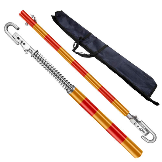 Anbull 2-Piece 5T Tow Strap Emergency with Spring Damping, Towing Length 175cm, Max. Towing Capacity: 5000kg