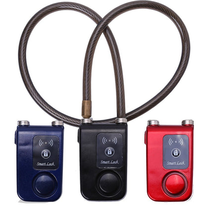 VGEBY Bike Lock Mobile App Smart Bluetooth Bike Lock Wheel Lock for Bike Anti Theft 110dB Alarm Waterproof Lock for IOS Android Smartphone (Color: Black)