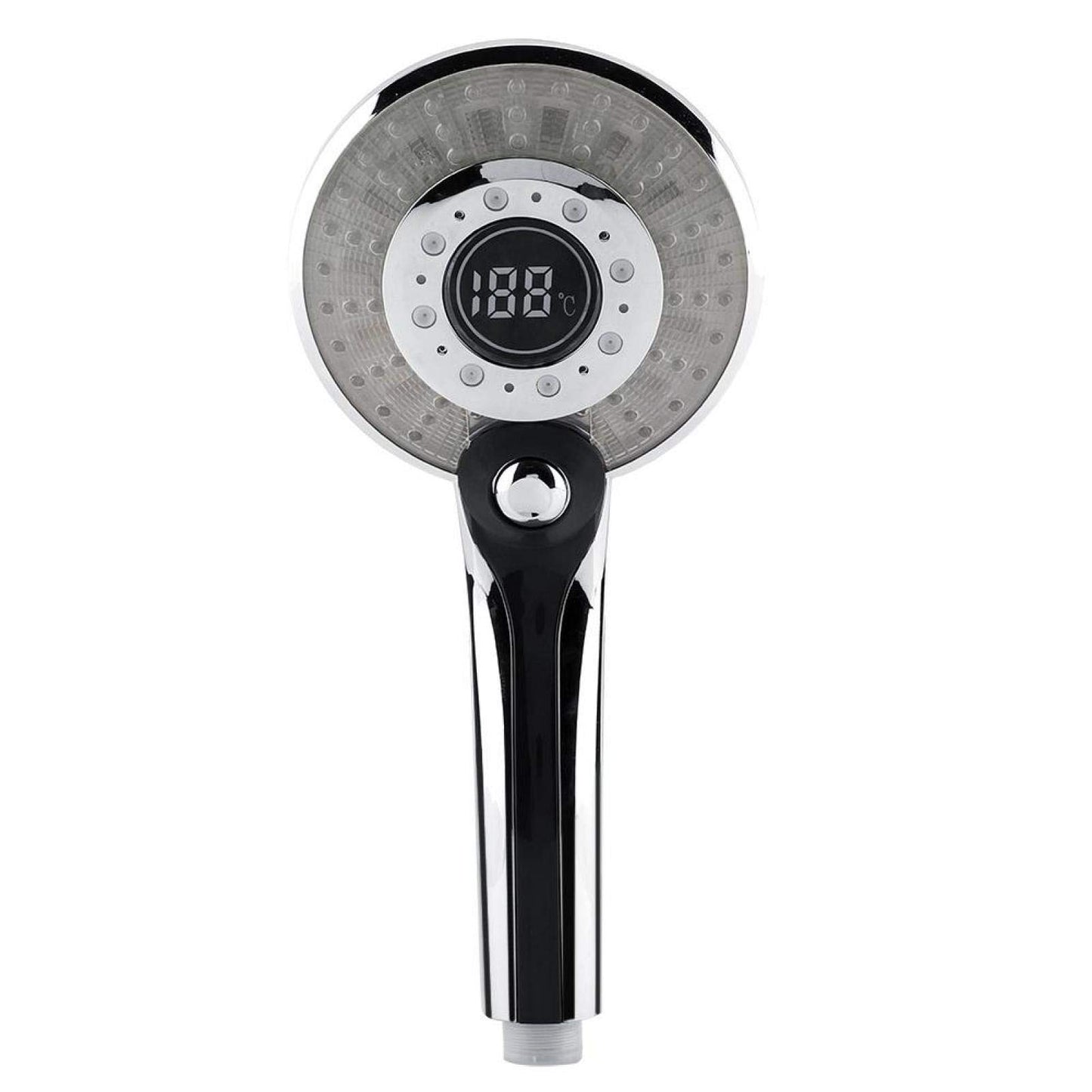 LED shower head, 3 colors color changing temperature control, digital LCD display, handheld shower with digital temperature display, water-saving shower head multifunctional for shower tub