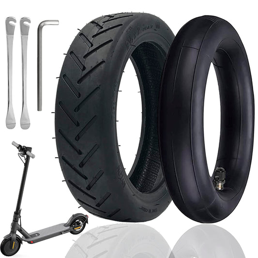 OUXI E-Scooter tire 8 1/2 tire 1 tire and 1 tube package E-Scooter spare tube + tire 8.5 inch compatible with Xiaomi M365/M365Pro2 electric scooter-black replacement wheels for scooter 50/75-6.1