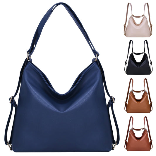 ARNTY Backpack Women, Handbag Backpack Bag 2 in 1 Women, Elegant Women's Backpack, Shoulder Bag Women for Work, Travel, Outing (Blue)
