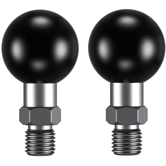 BRCOVAN 2St, 1 inch ball adapter with M10 x 1.25 thread post Compatible with RAM Mounts B Size 1'' ball double socket arm