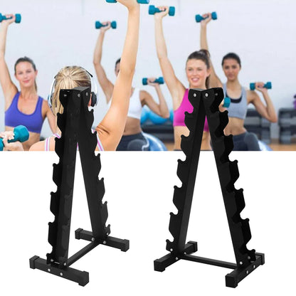 Quiet Dumbbell Rack Dumbbell Stand Professional Dumbbell Rack 300kg Capacity 6-Tier Carbon Steel Dumbbell Holder Weight Stand Gym Professional Weight Plate Stand Dumbbell Rack