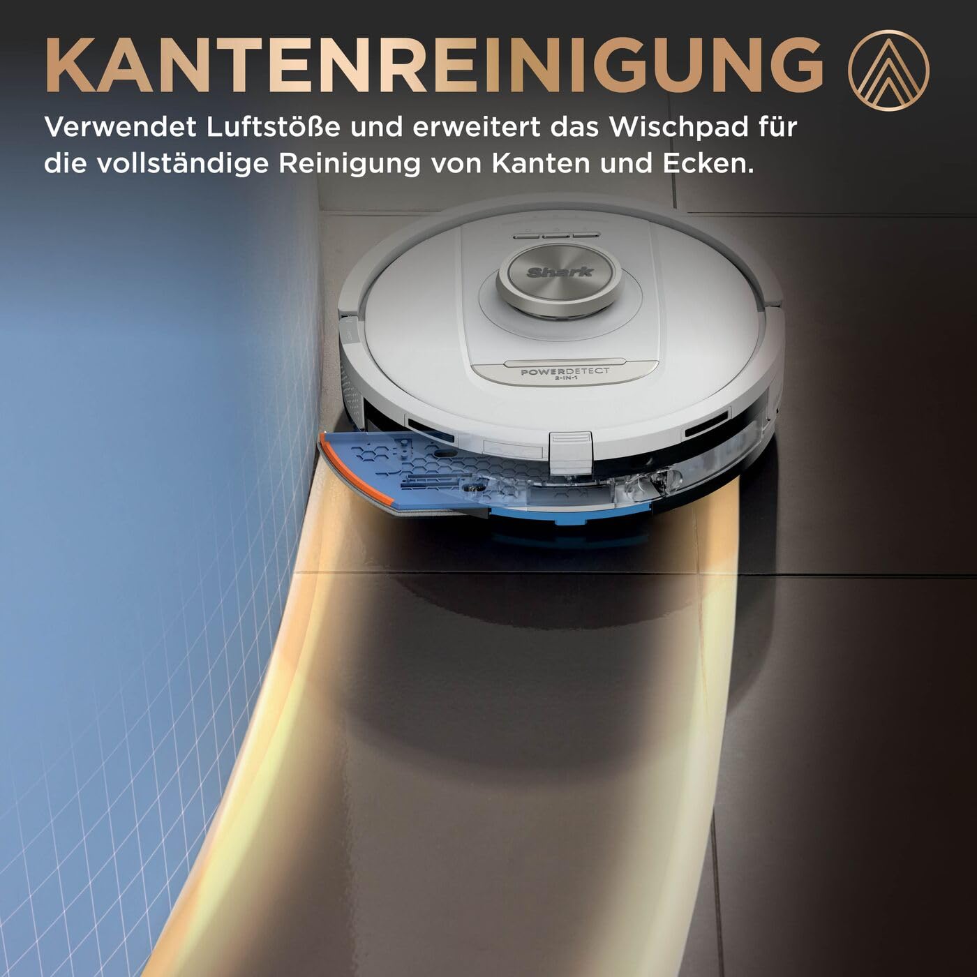 Shark PowerDetect 2-in-1 Vacuum & Mop Robot, NeverTouch Pro 60 Days, Self-Empty, Fill & Clean, 3D & LiDAR Nav, NeverStuck Obstacle Avoidance, App Control, White, AV2800ZEEUWH.