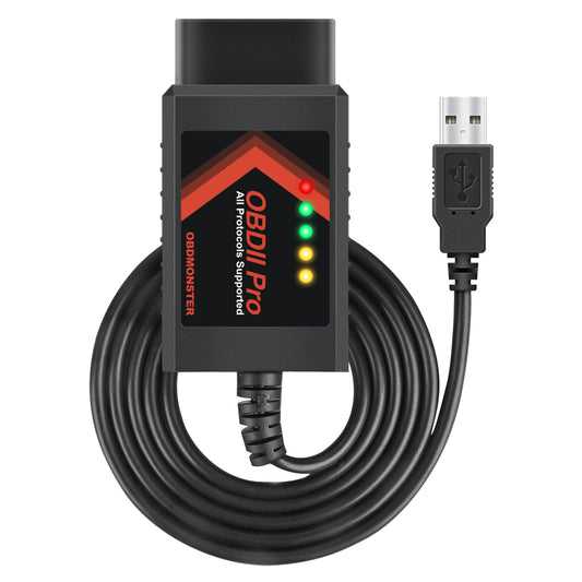 [Pro] FORScan ELMconfig OBD2 Scanner Diagnostic Tool for Windows, Auto diagnosis Coding Tool with automatic (MS/HS) CAN switch for Ford Lincoln Mazda Mercury series vehicles
