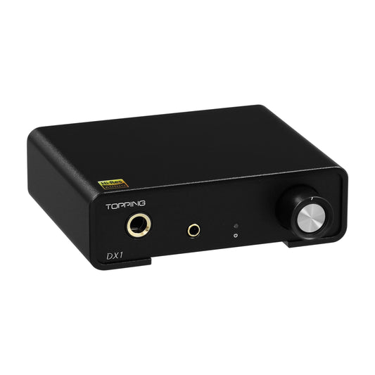 Topping DX1 USB DAC AK4493S Discrete LNRD Headphone Amplifier DSD256 PCM384 Desktop Amp for Home Theater Audio Device with 2 amplifications Black