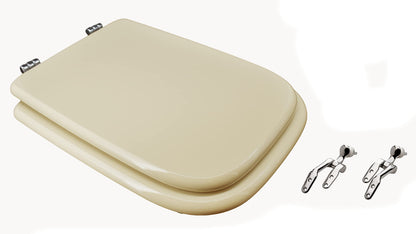 King Seat toilet seat, Conca Ideal Standard series, made of certified MDF, Champagne color.