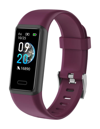 Cloudpoem Fitness Tracker, fitness watch for men and women with heart rate monitor, step counter, calorie counter, sleep monitor, SNS SMS call notification, sports watch IP68 waterproof for iOS Android phone.