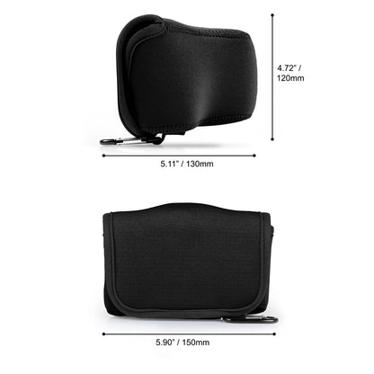 MegaGear ultra-lightweight neoprene camera case compatible with Nikon Z fc (16-50mm) (Black) Mg2012