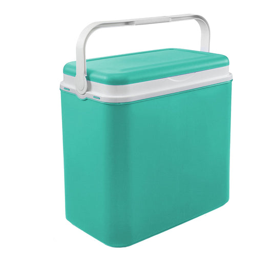 Cool box | Passive cooler | Plastic cooler bags with polystyrene thermal insulation (36 L, Turquoise)