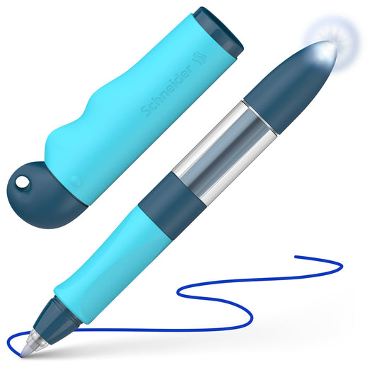 Schneider 188733 Base Senso Rollerball (for beginner writers, for both right and left-handed users) blue-turquoise