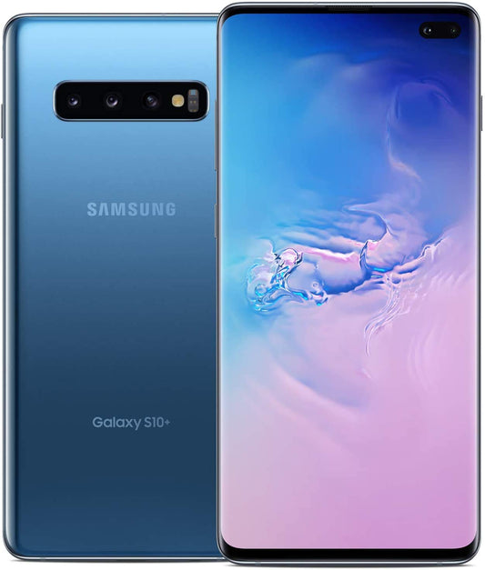 Samsung Galaxy S10+ Dual SIM, 128GB internal storage, 8GB RAM, prism blue, [Standard] UK Version.
