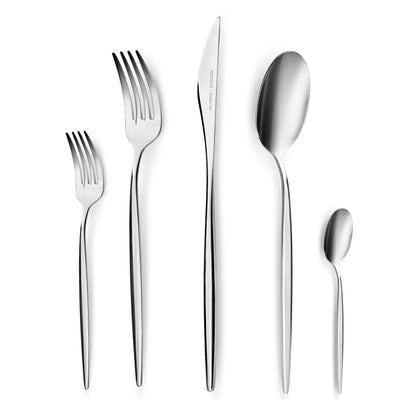 Karaca Lisbon Cutlery Set With Box Set 60 Pieces, For 12 People, 18/10 Stainless Steel Cutlery Set, Dishwasher Safe, Perfect For Daily Use, Premium Quality
