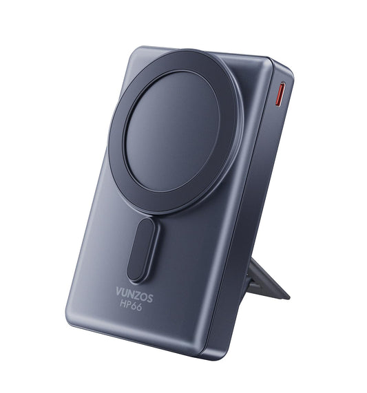 Vunzo Powerbank for iPhone, For Magsafe Mobile Power Bank 12000mAh – PD20W fast charging magnetic power bank with foldable LED display for iPhone 15/14/13/12 Series For Huawei.