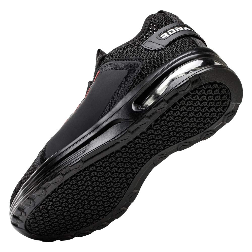 Rona Shoes Safety Shoes Work Shoes Steel Toe Shoes Lightweight Comfortable Sporty Protective Work Shoes Men Women Luna Black EU 36