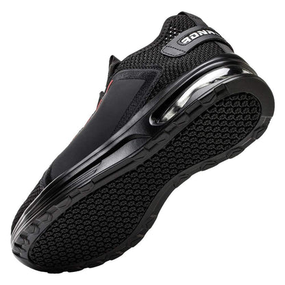 Rona Shoes Safety Shoes Work Shoes Steel Toe Shoes Lightweight Comfortable Sporty Protective Work Shoes Men Women Luna Black EU 36
