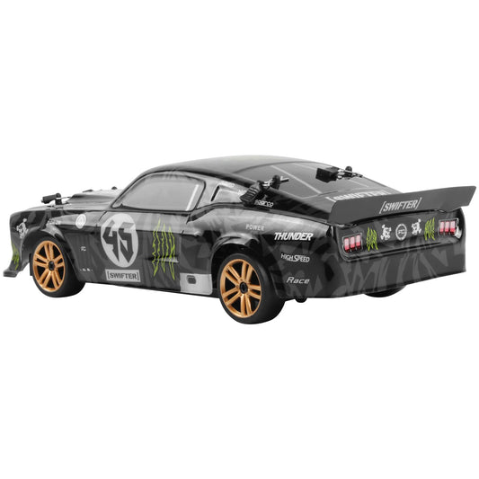 Goolsky RC Drift Car 1/18 2.4GHz 4WD 30km/h Motor RC180 Strong Magnetic RTR High Speed Rechargeable Environmentally Friendly RC Racing Car Remote Controlled Gift for Kids. 1 Battery