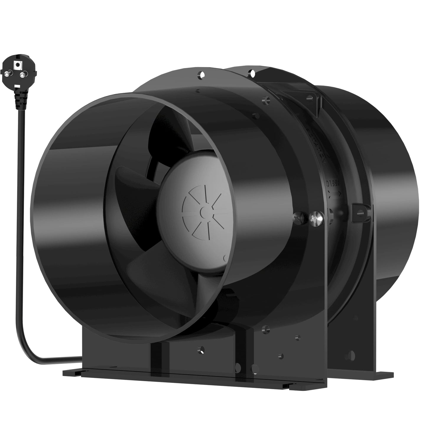 HG Power 150mm axial pipe fan, exhaust fan quiet 323m³/h axial fan duct fan energy-saving bathroom fan pipe fan for kitchen bathroom garage grow tent