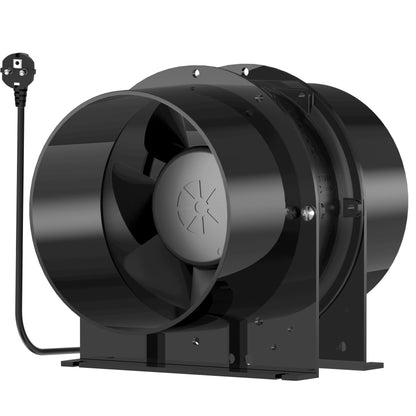 HG Power 150mm axial pipe fan, exhaust fan quiet 323m³/h axial fan duct fan energy-saving bathroom fan pipe fan for kitchen bathroom garage grow tent