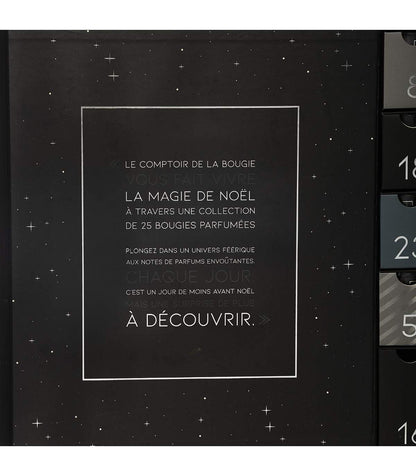 Atmosphera - Original Advent calendar with 25 scented candles in jars with quotes, perfumed.