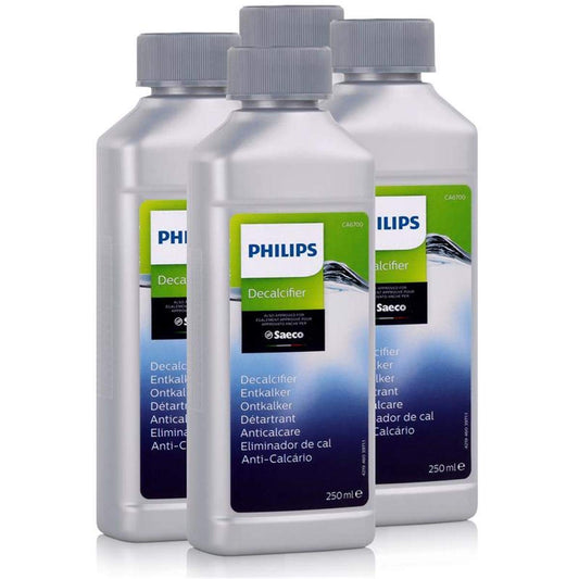 Philips Saeco Descaler, Original product, 250 ml bottle, pack of 4.