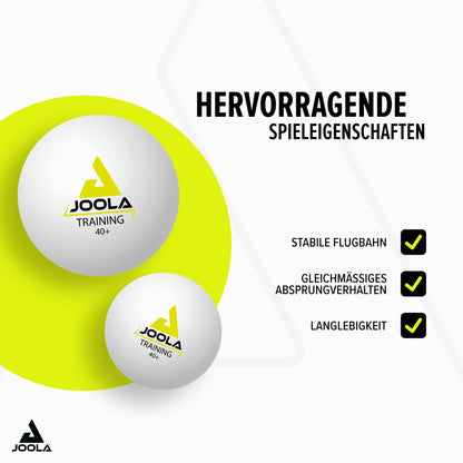JOOLA 44230 Table Tennis Balls TRAINING 40+ Table Tennis Balls 120-pack, White