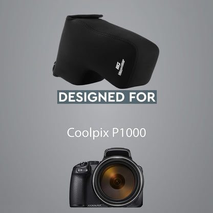 MegaGear MG1531 Nikon Coolpix P1000 Ultra-light camera case made of neoprene - Black