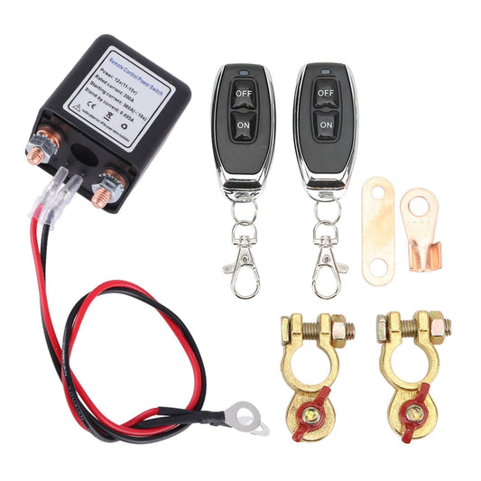 Dpofirs Remote Battery Disconnect Switch, Enhanced switch for vehicles, 12V200A, Black