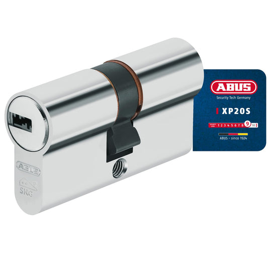 ABUS profile cylinder XP20SN 35/40 including security card & 3 keys, 73728 Nickel.