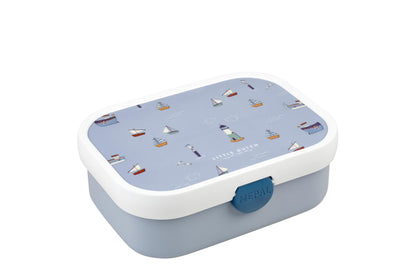 Mepal - Lunchbox Kids Campus Little Dutch - Bento Box Kids - Lunchbox Kids with compartments & fork - Meal Prep Box with clip closure - BPA-free & dishwasher safe - 750 ml - Sailors Bay