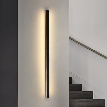 ZMH Wall Lamp LED Wall Light Indoor - Modern 100CM 34W Hallway Up Down Warm White Flush-mounted Living Room Lamp Black Bedside Lamp Wall Lighting for Staircase Living Room Children's Room Bedroom