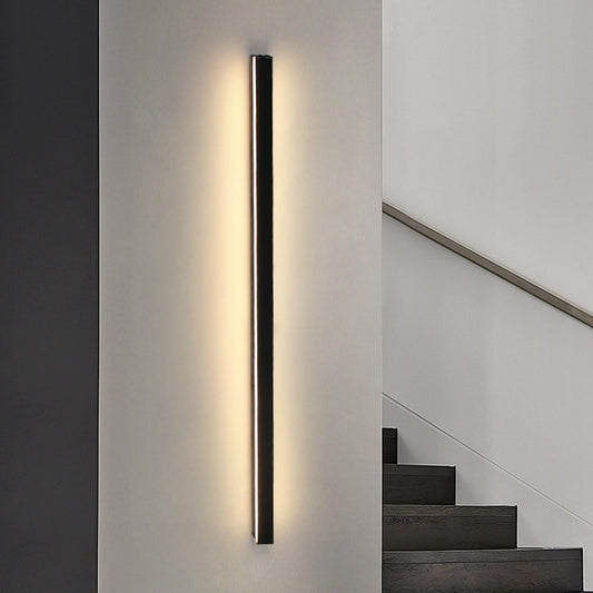 ZMH Wall Lamp LED Wall Light Indoor - Modern 100CM 34W Hallway Up Down Warm White Flush-mounted Living Room Lamp Black Bedside Lamp Wall Lighting for Staircase Living Room Children's Room Bedroom