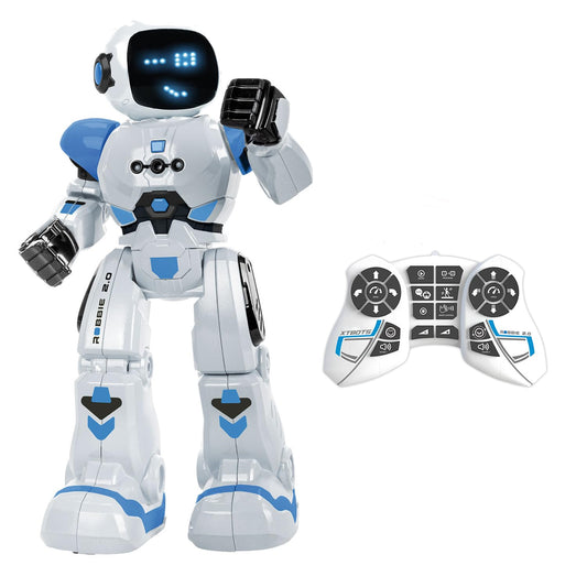 Xtrem Bots - Robbie | Robot for Kids 6+ | Programmable, remote-controlled robot with 50 moves | Toy for boys aged 5+ | Gift for 5-year-old boy