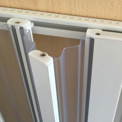 Strong PVC shower door 60 cm H185 mod. Aura Side