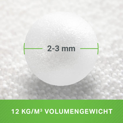 Green Bean 200 liters High-quality EPS beads from German production for bean bag filling | Styrofoam bead refill pack for cushion filling, nursing pillows, bean bags