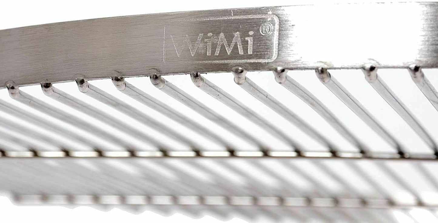 Grill grate Ø 70 cm with chain stainless steel 5 mm grill rod thickness 14 mm rod spacing for swing grill BBQ tripod