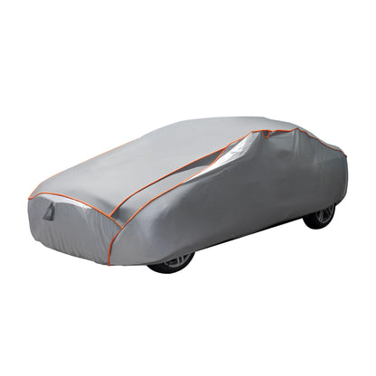XPOtool Full Car Cover Size L 482x178x119cm Protection from hail, waterproof, paint friendly, car cover with air vents, reflectors, tension straps