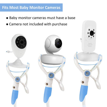YIKANWEN Camera Mount, Universal Baby Monitor Holder, Phone Holder, Compatible with Most Baby Monitors (Blue)