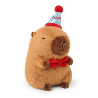 Shownicer plush toy Capybara stuffed animal Kawaii Capybara plush pillow toy gift for adults kids 3+ years (birthday B, 25cm)