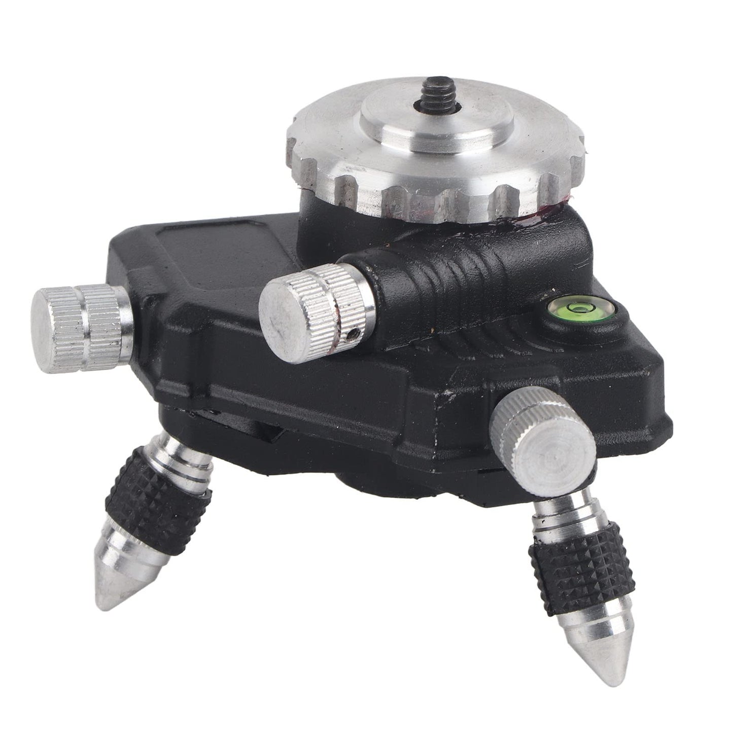 Oumefar 360 ° Level Stand is a 360-degree standard tripod mount made of aluminum alloy with a 1/4" thread level tool for leveling.